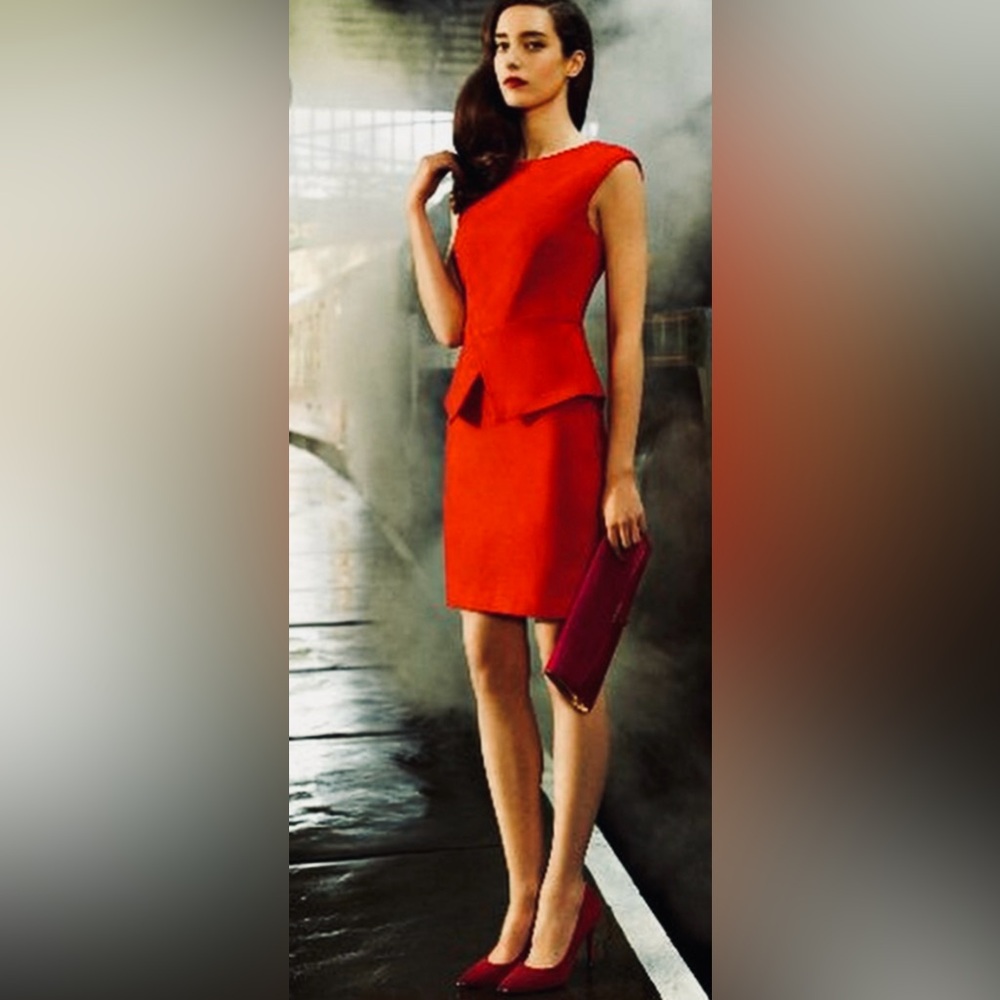 Ted Baker Evvie Sleeveless Peplum Sheath Dress